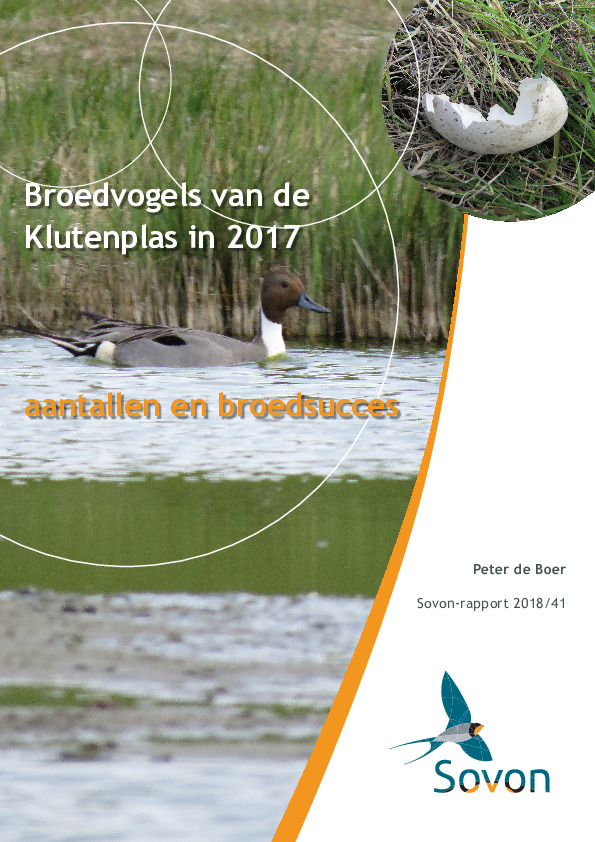 Omslag Broedvogels van de Klutenplas in 2017: aantallen en broedsucces