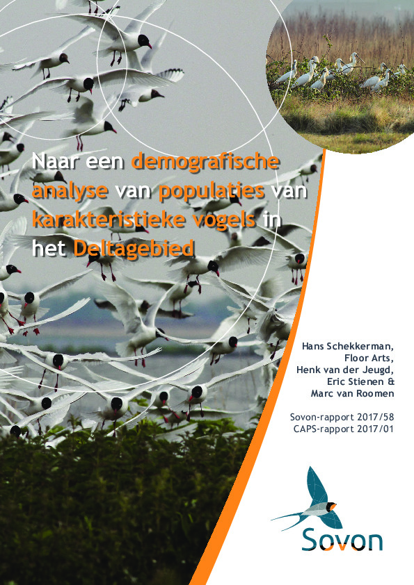 Omslag Naar een demografische analyse van populaties van karakteristieke vogels van het Deltagebied