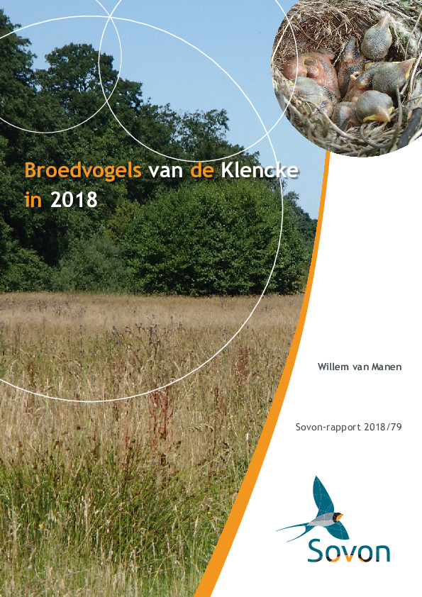 Omslag Broedvogels van de Klencke in 2018