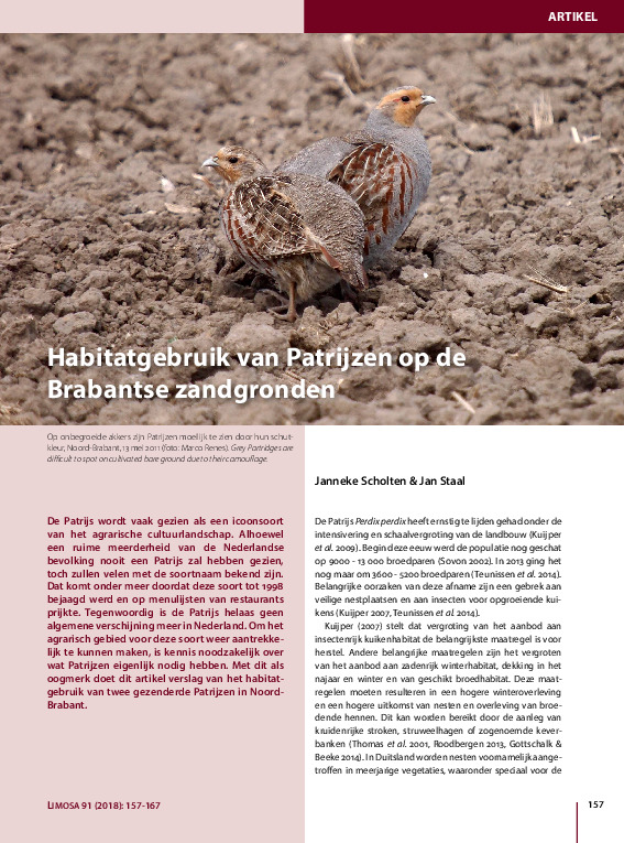 Omslag Habitatgebruik op Brabantse zandgronden