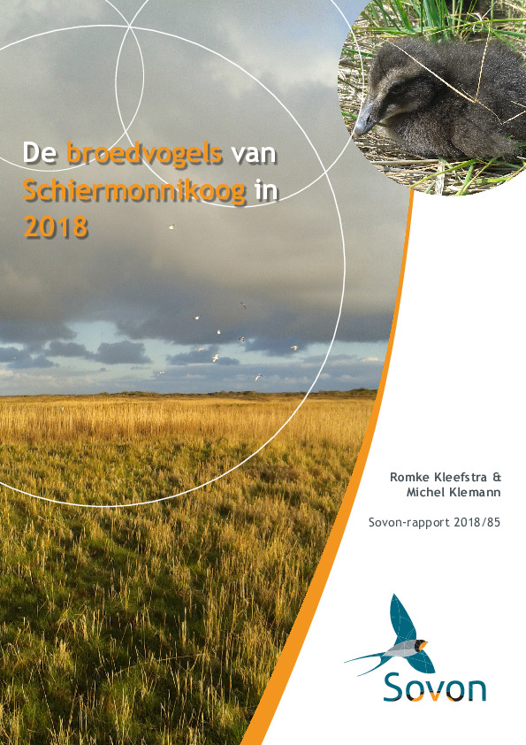 Omslag De broedvogels van Schiermonnikoog in 2018