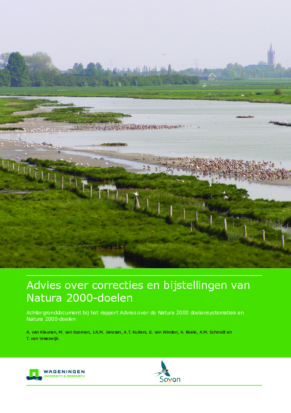 Omslag Evaluatie Natura 2000-doelen