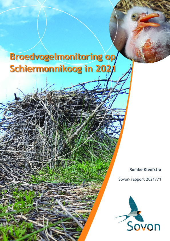 Omslag Broedvogelmonitoring op Schiermonnikoog in 2021