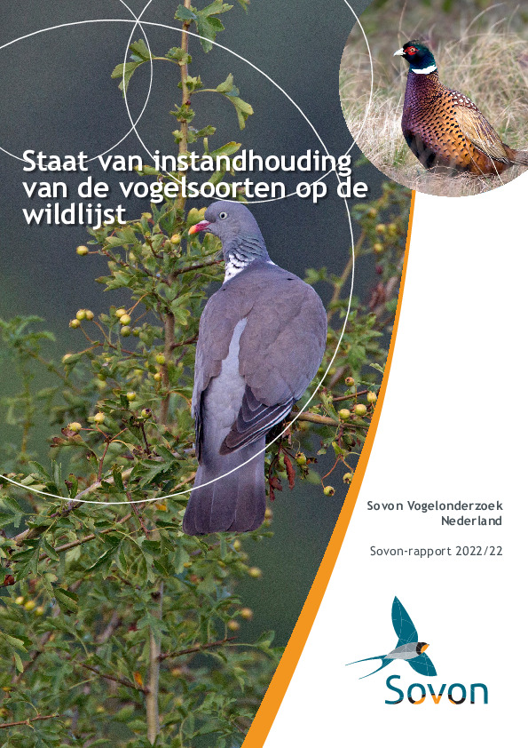 Omslag Beoordeling Staat van Instandhouding jachtsoorten (vogels)
