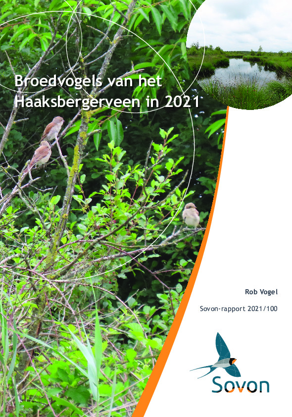 Omslag Broedvogels van het Haaksbergerveen in 2021