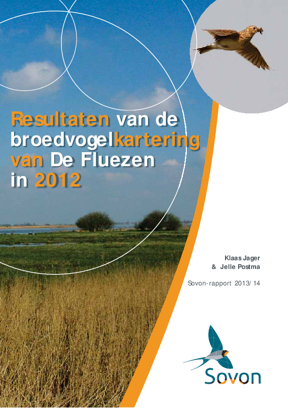 Omslag Resultaten van de broedvogelkartering in De Fluezen in 2012