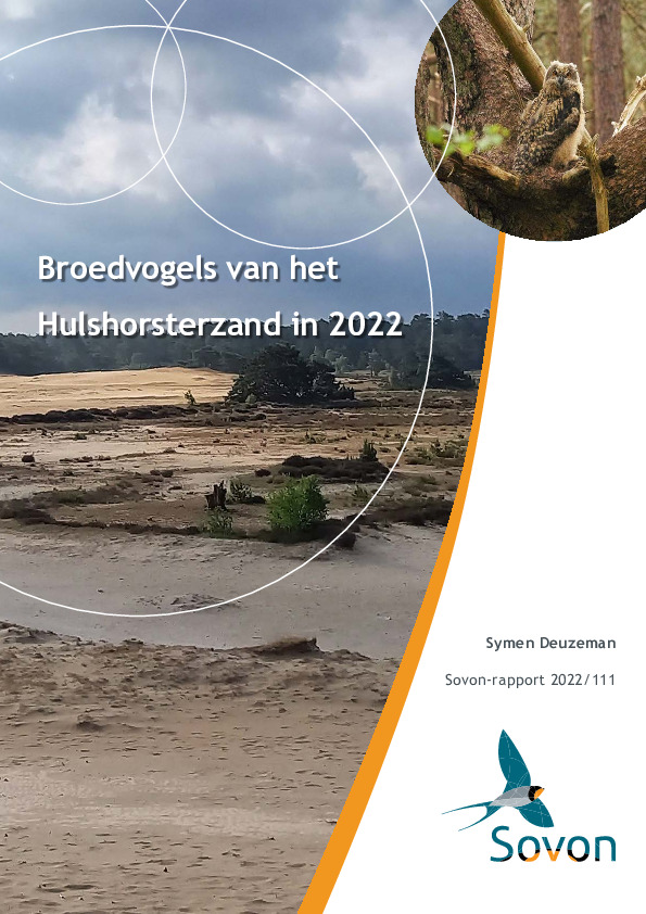 Omslag Broedvogels van het Hulshorsterzand in 2022