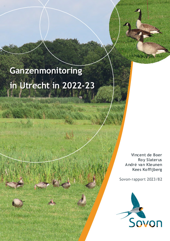 Omslag Ganzenmonitoring in Utrecht in 2022-23