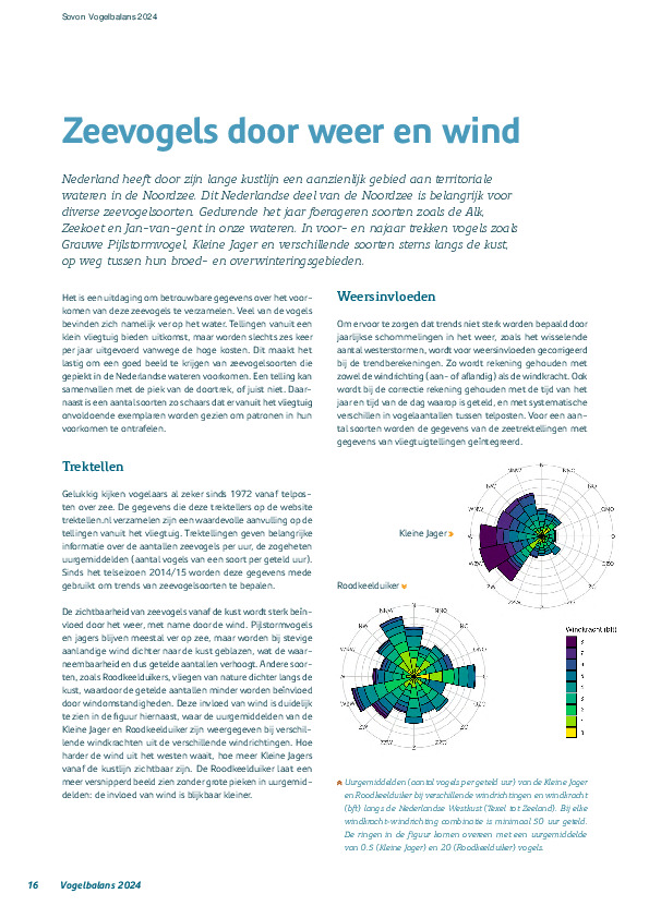 Omslag Zeevogels door weer en wind