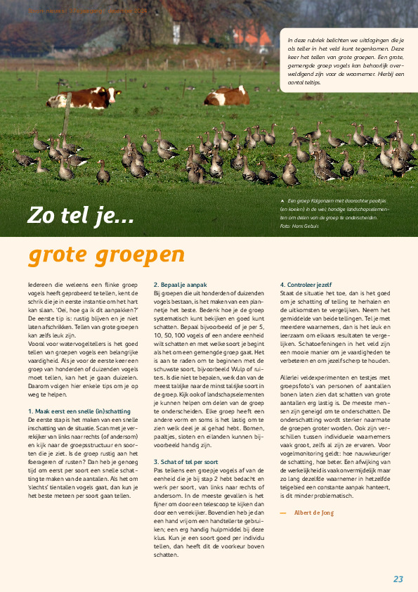 Omslag Zo tel je... grote groepen