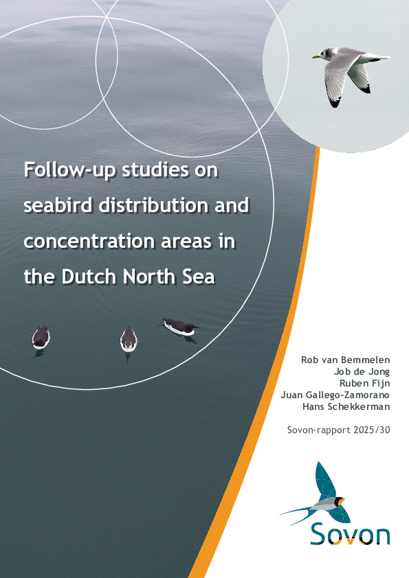Omslag Follow-up studies on seabird distribution and concentration areas in the Dutch North Sea