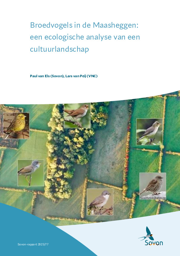 Omslag Broedvogels in de Maasheggen:  een ecologische analyse van een  cultuurlandschap