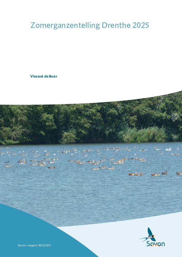 Omslag Zomerganzentelling Drenthe 2025