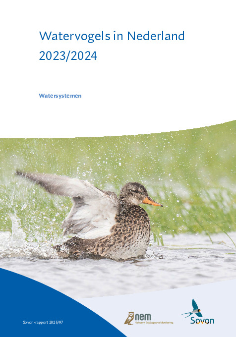 Omslag Watervogels in Nederland 2023/2024