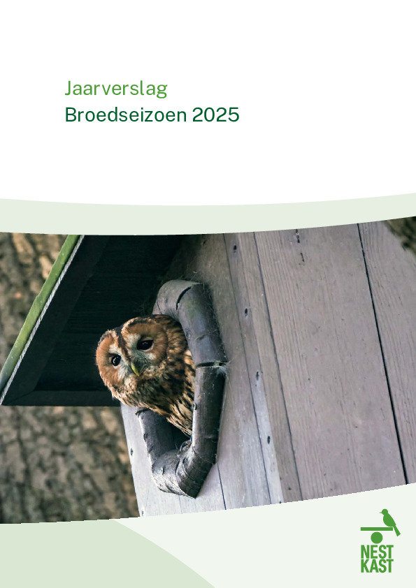 Omslag Jaarverslag NESTKAST, broedseizoen 2025