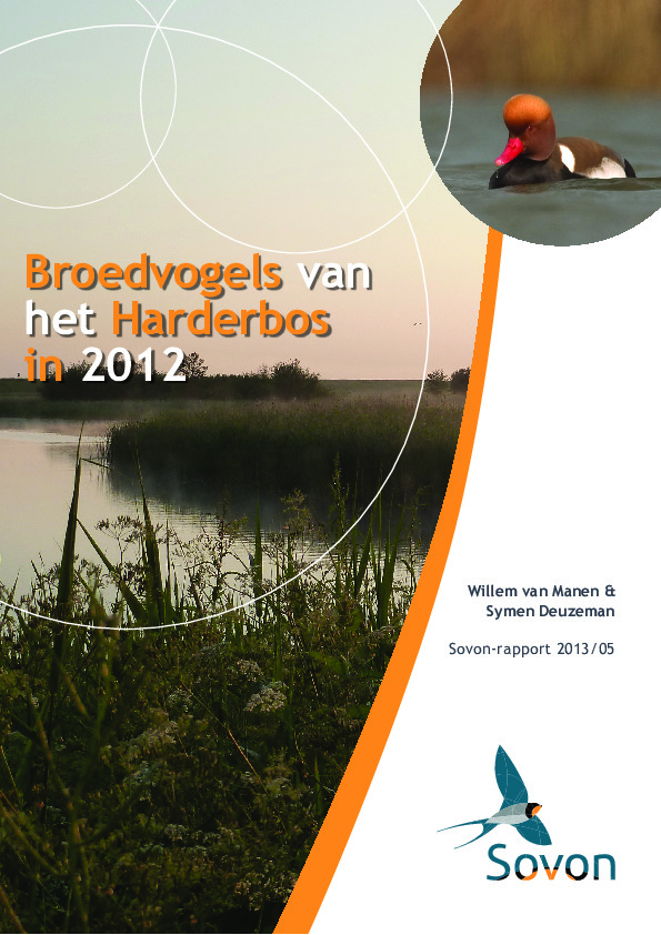 Omslag De broedvogels van het Harderbos in 2012