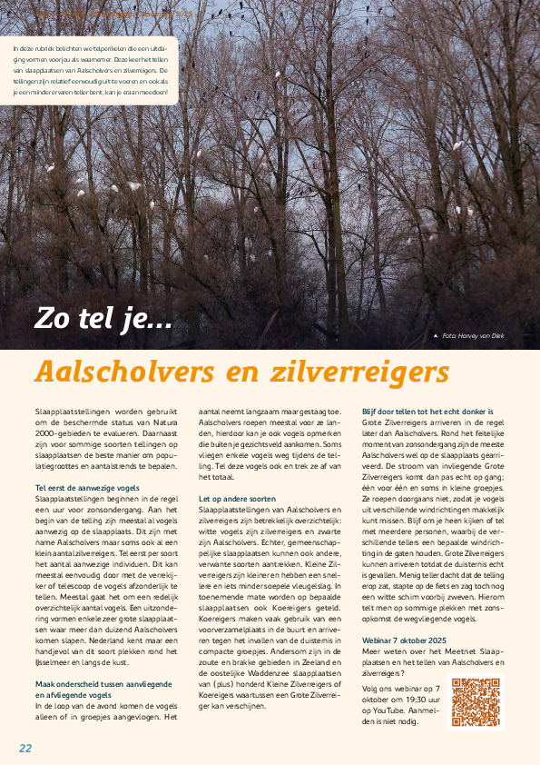 Omslag Zo tel je: Aalscholvers en zilverreigers