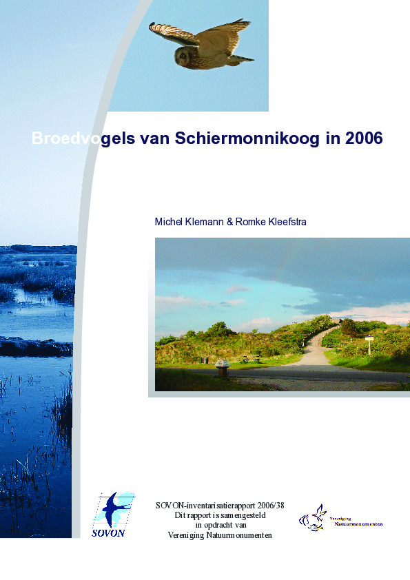 Omslag Broedvogels van Schiermonnikoog in 2006