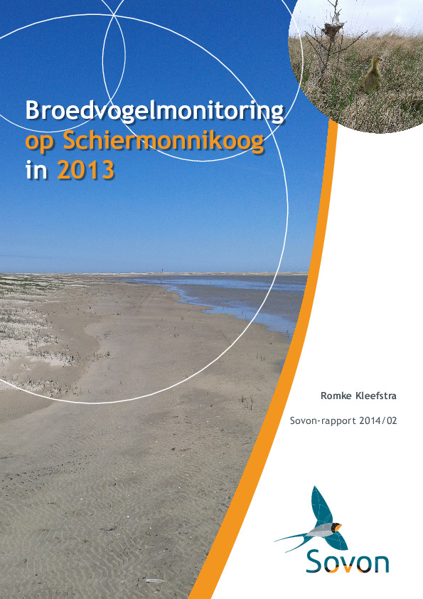 Omslag Broedvogelmonitoring op Schiermonnikoog in 2013