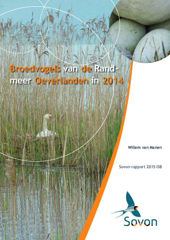 Omslag Broedvogels van De Randmeer Oeverlanden in 2014