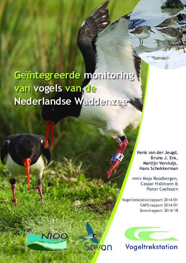 Omslag Geïntegreerde monitoring van vogels van de Nederlandse Waddenzee