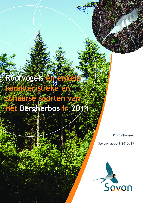 Omslag Roofvogels van het Bergherbos in 2014