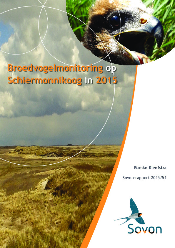 Omslag Broedvogelmonitoring op Schiermonnikoog in 2015