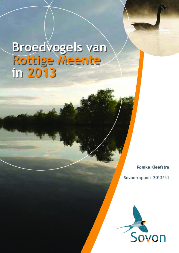 Omslag Broedvogels van de Rottige Meente in 2013