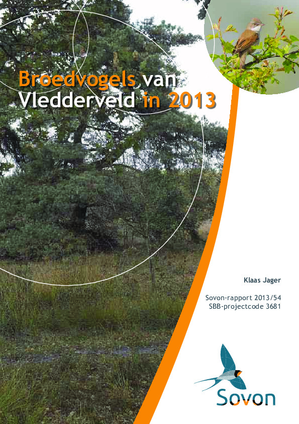 Omslag Broedvogels van Vledderveld in 2013