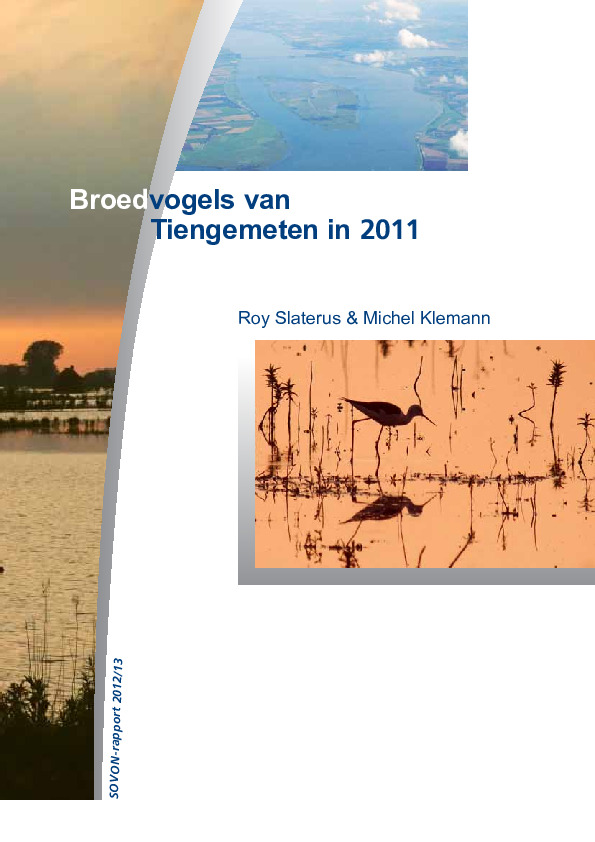 Omslag Broedvogels van Tiengemeten in 2011