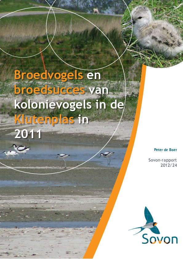 Omslag Broedvogels en broedsucces van kolonievogels in de Klutenplas in 2011