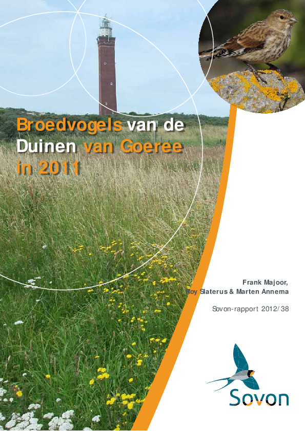 Omslag Broedvogels van de Duinen van Goeree in 2011