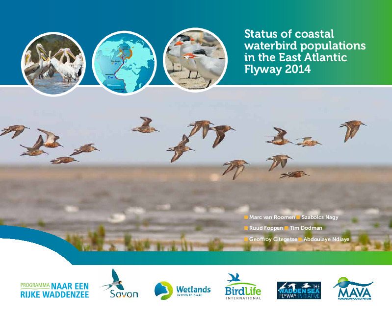 Omslag Status of coastal waterbird populations in the East Atlantic Flyway 2014