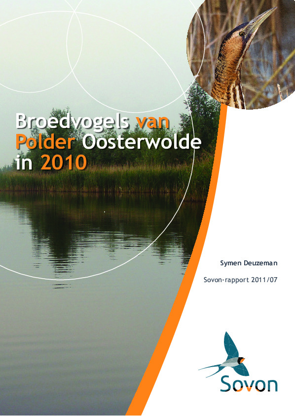 Omslag Broedvogels van Polder Oosterwolde in 2010