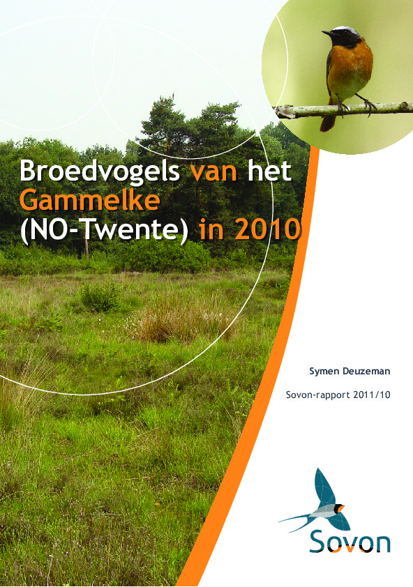 Omslag Broedvogels van het Gammelke, Reutum en de Rossumermeden (NO-Twente) in 2010