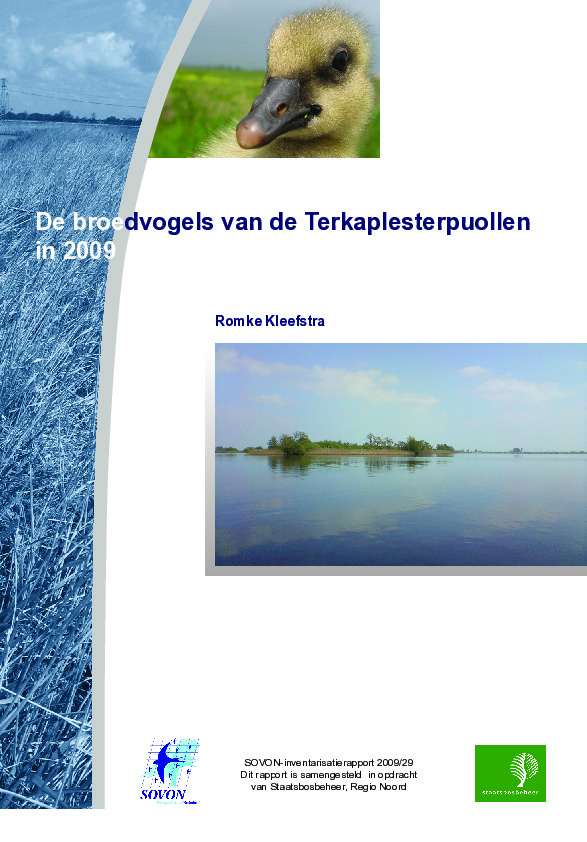 Omslag Broedvogels van de Terkaplesterpuollen in 2009