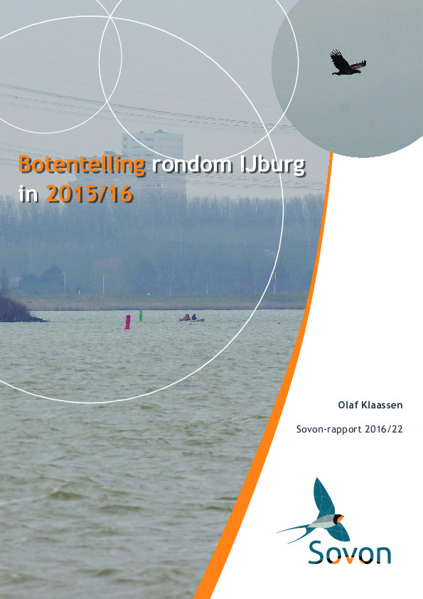 Omslag Verkennende botentelling rondom IJburg in 2015/16