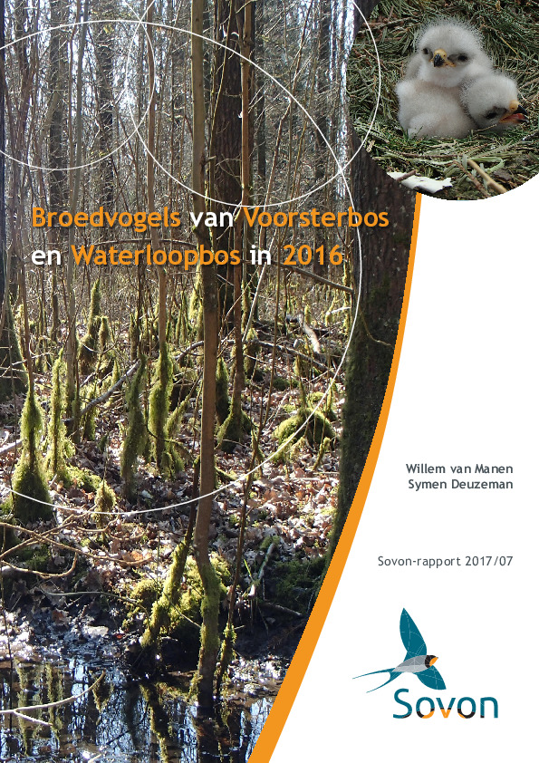 Omslag Broedvogels van het Voorster- en Waterloopbos in 2016