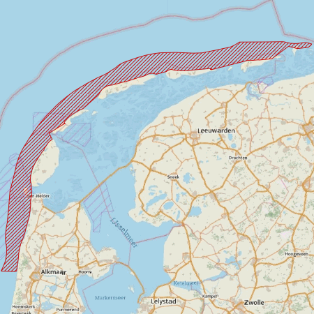 Begrenzing Natura 2000-gebied Noordzeekustzone