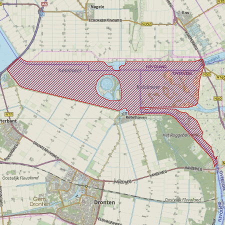 Begrenzing Natura 2000-gebied Ketelmeer & Vossemeer