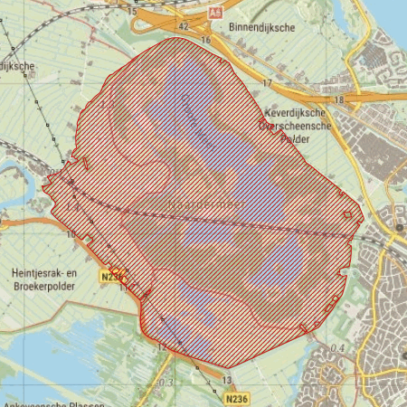 Begrenzing Natura 2000-gebied Naardermeer