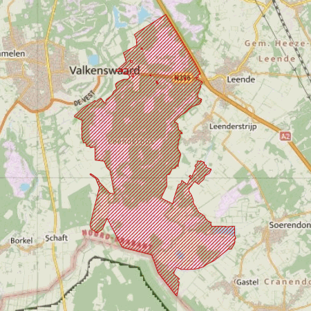 Begrenzing Natura 2000-gebied Leenderbos, Groote Heide & De Plateaux